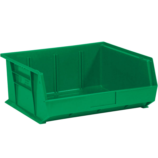 14 3/4 x 16 1/2 x 7绿色塑料箱盒6 / Case