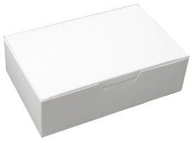 7 x 4 x 1-1/8(1/2磅。)白色糖果盒- 1块250 / Case