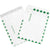 9 x 12白平特卫强信封打印头等w /绿色边境100 / Case